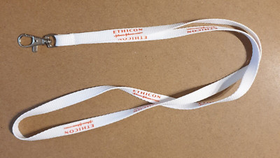 ETHICON: a Johnson & Johnson company - Schlüsselband Lanyard, weiß NEU #B058