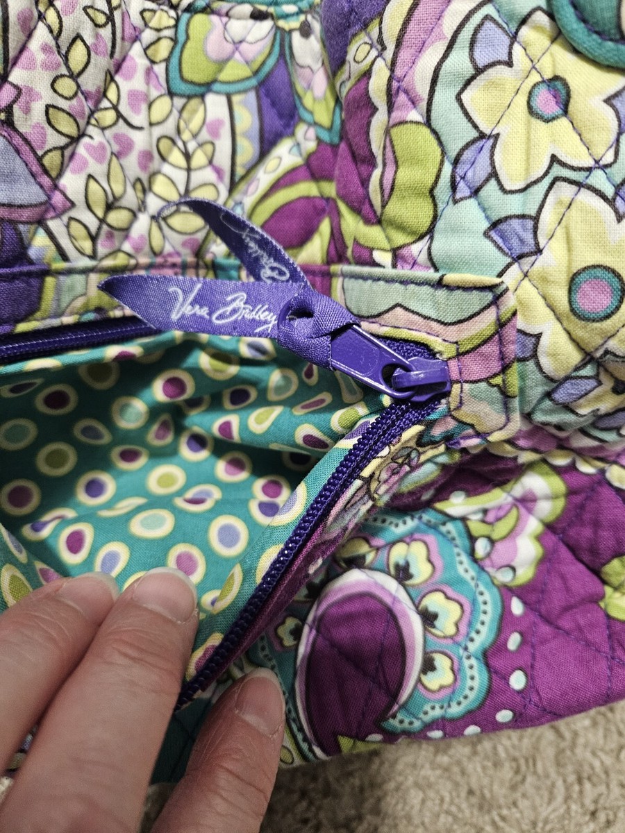 Vintage Rare Vera Bradley 5 Panel Quilted Cap Egg Plant Purple Fishing Novelty Vintage Vera Bradley fishing purse | Mercari main image 4