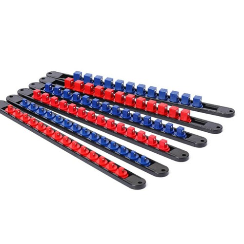 6PCS Socket Rail Storage Holder Organizer Tray Set 1/2" 3/8" 1/4" Wall Mount ABS - Picture 5 of 10