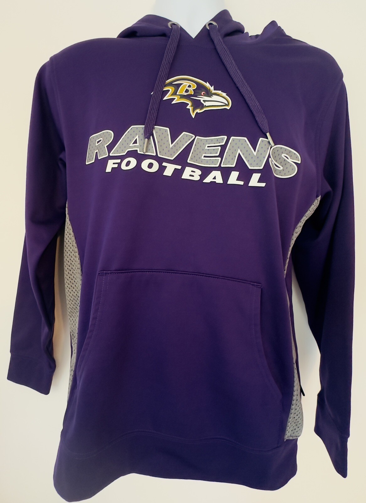 Men's Baltimore Ravens NFL Team Apparel Hooded Pullover Sweatshirt Size ...