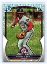 2023 Bowman Chrome #BCP-169 Edwin Solano MOJO REF