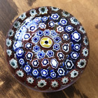 Vintage large Millefiori Paperweight Murano Italy -Fused glass rods pattern — photo 1