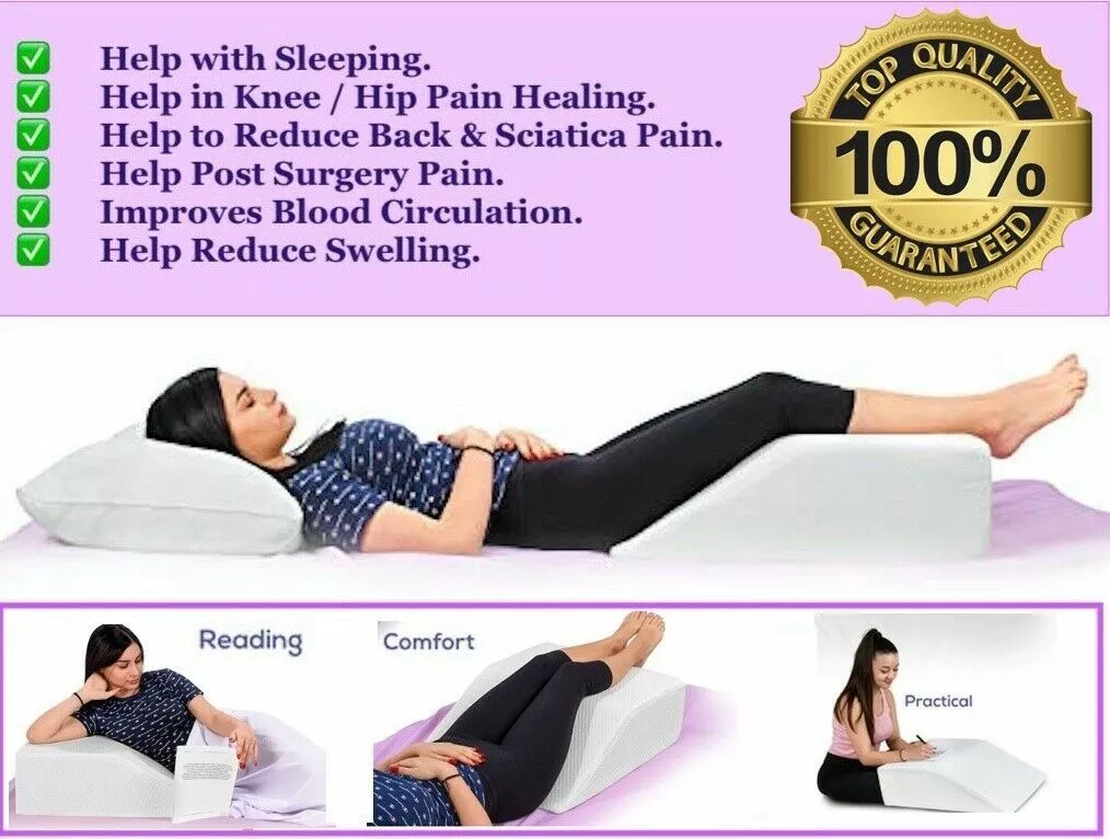 Elevating Leg Wedge Pillow for Back Hip Knee Pain & Maternity