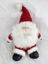 Vintage 1995 Herbergers Christmas Plush Santa Claus Stuffed Animal Toy Doll 22"