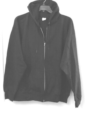 80s〜 USA製 Hanes Full Zip Parka Black 80s Hooded Zip Sweatshirt - Black – JJJJound