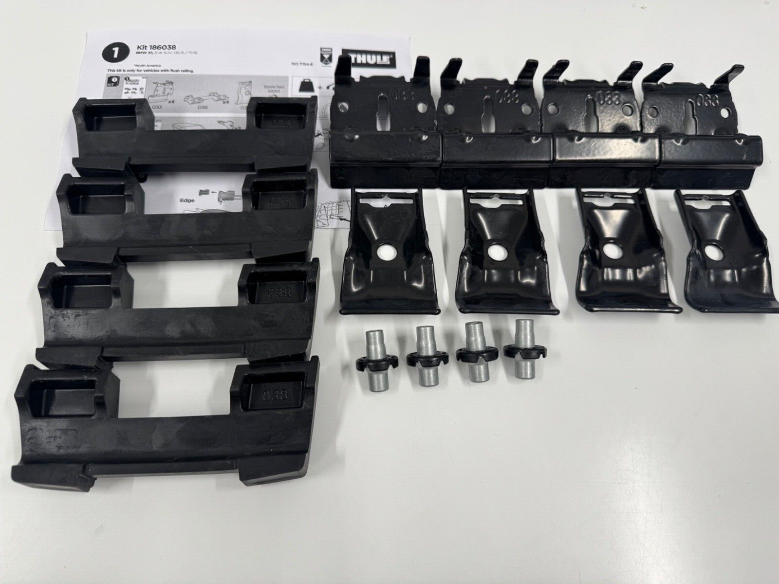 THULE FITTING KIT 6038 used no box fits BMW X1 5-dr SUV 09-15