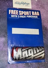 Vtg 1988 Magna Cigarettes Red w/ Silver Logo Gym/ Duffle Bag Promo 80  s NOS