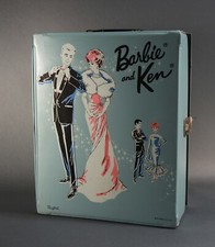 Vintage 1963 Barbie and Ken  Ponytail  Double Carrying Case/Trunk