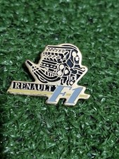 Renault F1 Team Engine Enamel & Brass Pin Badge Vintage Advertising Collectable