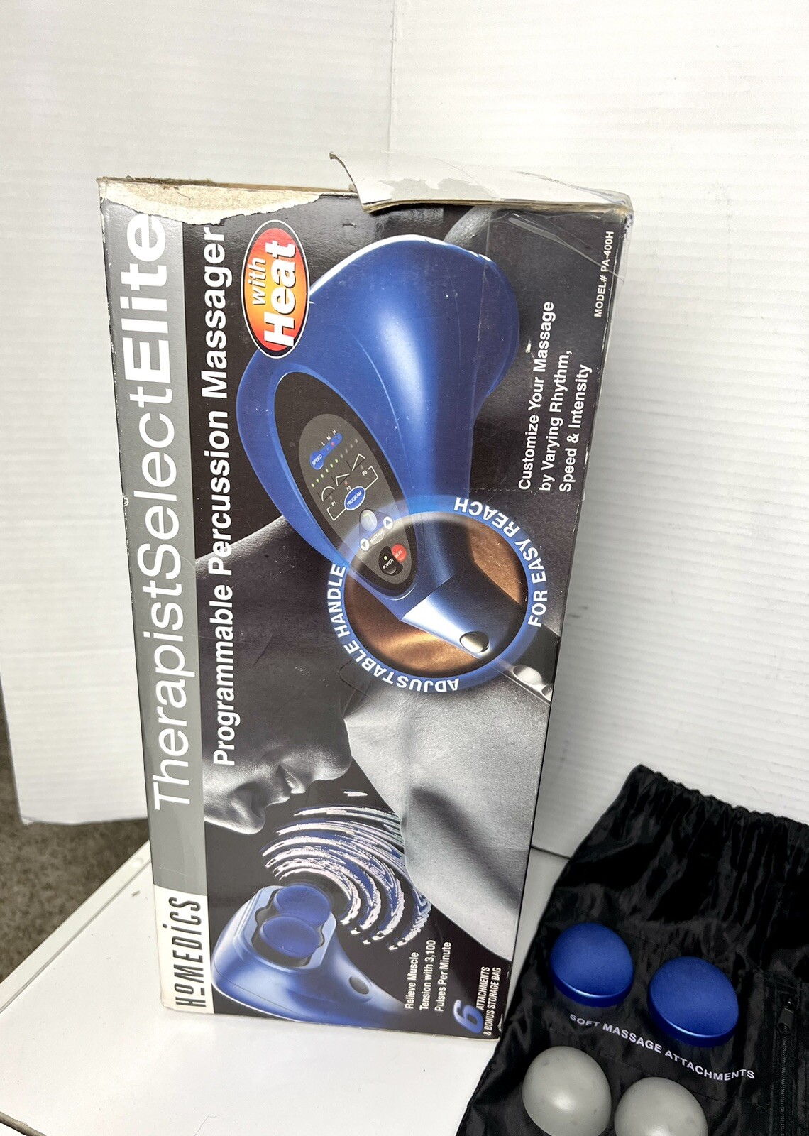 HoMedics PA400H Therapist Select Elite Percussion Massager w Heat