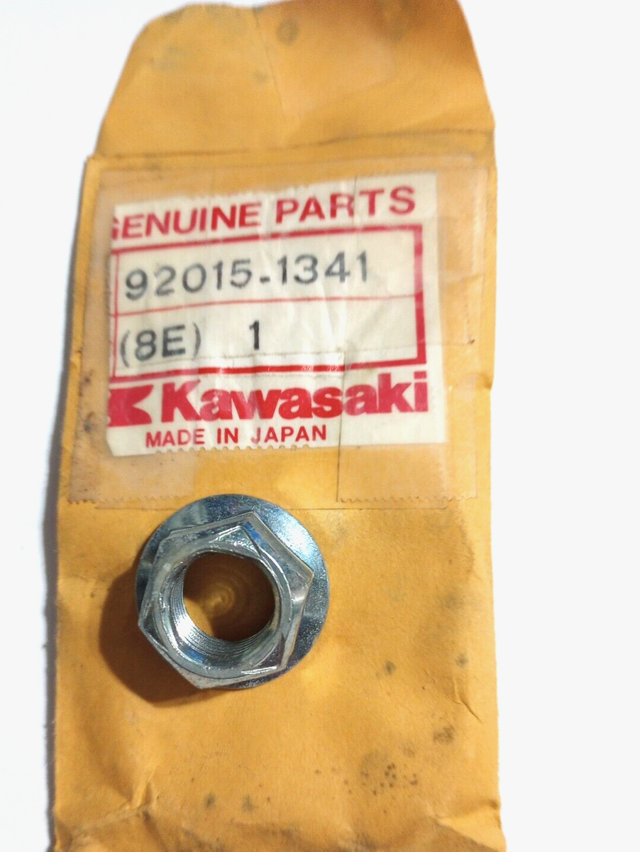 Kawasaki Flanged Nut 14MM NOS 92015-1341 (L-4514) | eBay