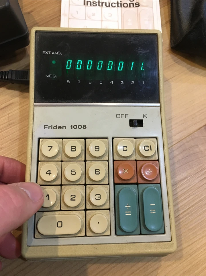 VTG Singer Friden 1008 Digital Electronic Calculator Shop Desktop Japan Tested! - Image 3 of 4