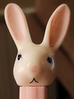 VTG PEZ The Easter Bunny Rabbit Candy Dispenser Slovenia Pink Stem with Feet Toy — photo 6