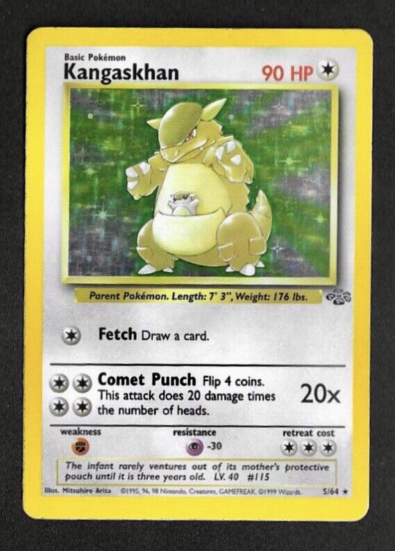 KANGASKHAN Holo 5/64 Jungle Set Pokemon Card | eBay KANGASKHAN Holo 5/64 Jungle Set Pokemon Card | eBay