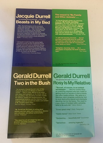 Gerald Durrell & Jacquie Durrell - UK Fontana 1971 4 Vol PB Slipcased Set - VGC - Picture 11 of 12