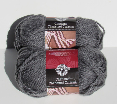 YARN Loops & Threads Charisma #5 CHARCOAL 13 Bulky Yarn 109 yds Y10