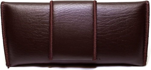 Weiches Brillenetui Kunstleder zum Befestigen am Gürtel horizontal braun 6,5"x3"x1" Zoll - Bild 2 von 7