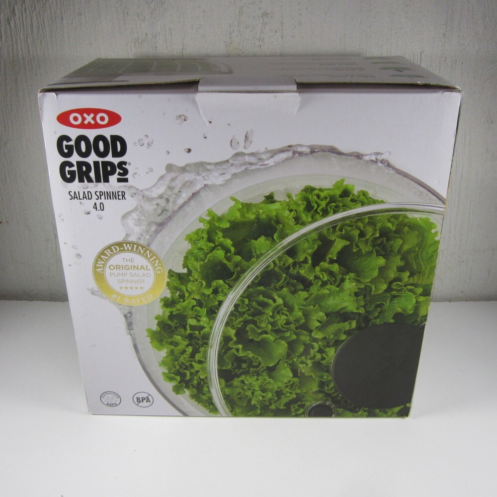OXO Good Grips 4.0 Clear Salad Spinner - New & Efficient-image