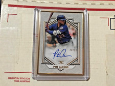 2022 Topps Definitive Pete Alonso Framed Auto Serial/Jersey Match 20/30 Mets RAW