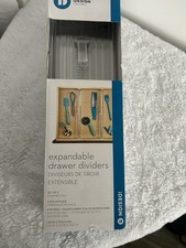iDesign Plastic Drawer Dividers Adjustable Drawer Organiser Expandable