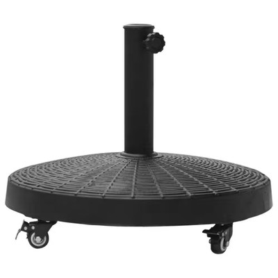 20.5 In. round Heavy Duty Umbrella Stand with Wheels for 1.5 In. or 2 In. Umbrel