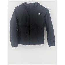 The North Face DryVent Hooded Rain Jacket Black Girls S 7/8 Waterproof
