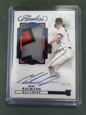 Mike Baumann Rookie Patch Auto /15 2022 Panini Flawless RPA Orioles