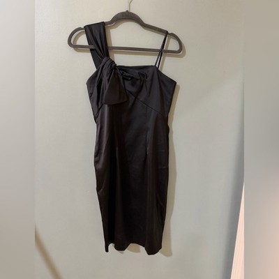 DAVID David Meister Womens 4 Stretch Boning Cinch Waist A-Line Dress Knee