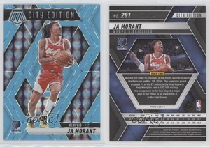 2024-25 Panini Mosaic City Edition Fluorescent Blue Prizm /75 Ja Morant #281