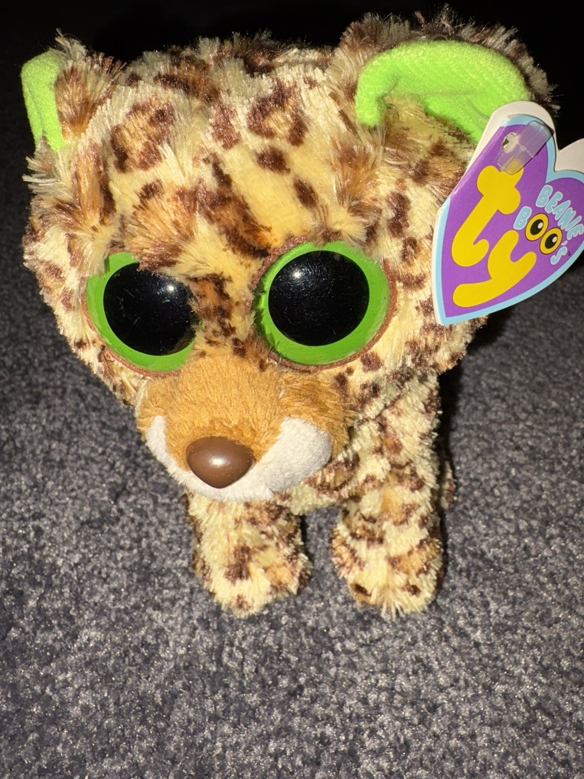 *Retired* Beanie Boo ‘SPECKLES’ 6in The Leopard (2012) NEW with Tags SOLID Eyes