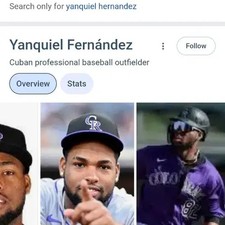 Colorado Rockies Yanquiel Fernandez Limited 199 Bowman Baseball Card
