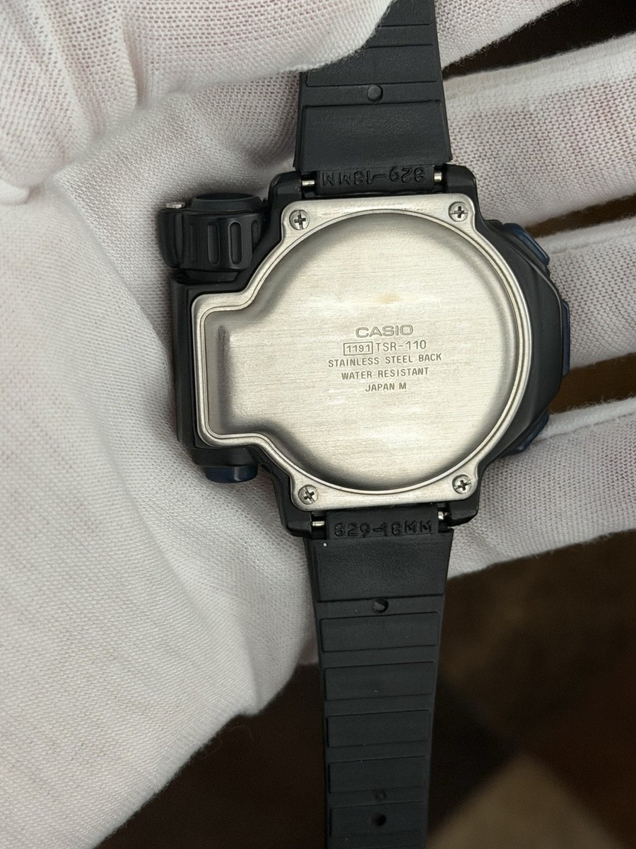 Rare Vintage Casio Thermo Scanner TSR-110 Men's Digital Sports