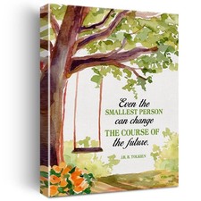 Positive Wall Art Canvas Print Inspirational Quote Poster Framed Artwork Lite...