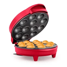 red Cake Pop Maker Red Makes 12 Pops Non-Stick Coating holstein housewares