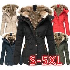 Winter Long Sleeve Zipper Hooded Women's Coat 2023 Fashion Casual Solid Color