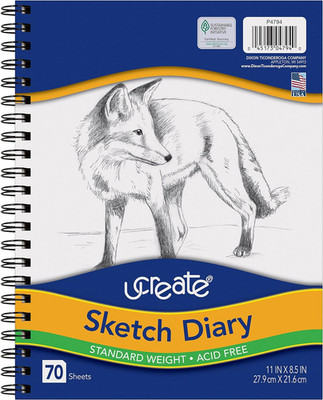 Sketch Diary P4794, 11'' x 8 1/2'', 70 Sheets