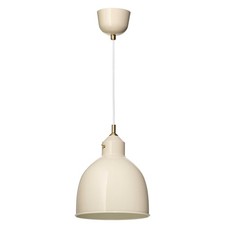 MODERN IKEA RÖDFLIK VINTAGE PENDANT LAMP LIGHT BEIGE 28cm INDUSTRIAL CEILING UK