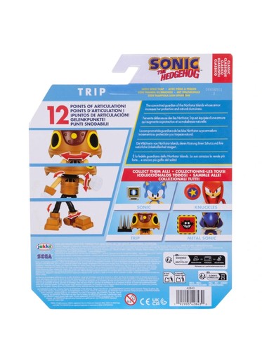 RARE Sonic the Hedgehog 10cm Masked Trip Figure with Spike Trap - Picture 3 of 7