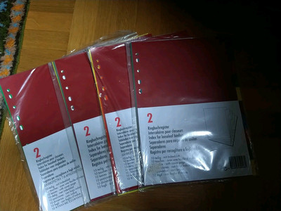 8 Ringbuchregister je 10teilig mit Indexblatt Ordner bunt Neu Ovp Eingepackt 