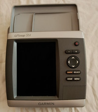 Garmin GPSmap 551 Chartplotter  & FishFinder - 5" Display, Sun Cover & Manuals