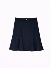 Damart Navy A-Line Skirt Elasticated Waist Size UK 20 | 34” Waist 27” Length