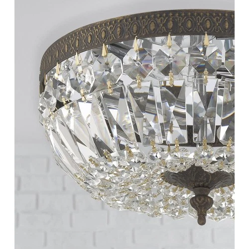 Crystorama 712-EB-CL-MWP Waltham Flush Mount English Bronze - Picture 7 of 9