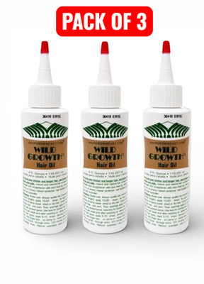 3x Wild Growth Haaröl 4oz UK Haarwachstumsbehandlung natürliche Kopfhaut Frizz Kontrolle