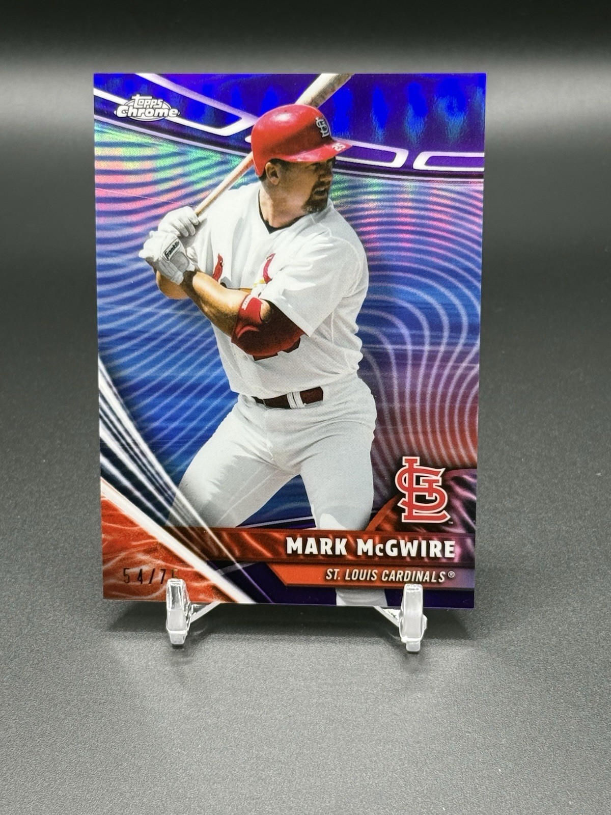 2026 Topps Chrome Mark McGwire Rivals Home Purple Refractors #/75 Cardinals
