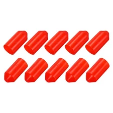 10Pcs Heat Shrink End Cap 25mm ID x 50mm l Red