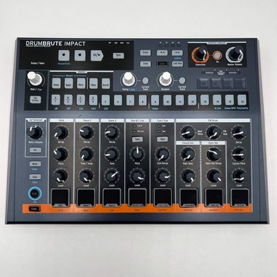Arturia DrumBrute Impact Analog Drum Synthesizer Blue Used With Box