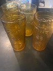 Vintage Brockway Glass Company tumblers in Amber "American Concord" Set Of 4 — photo 5