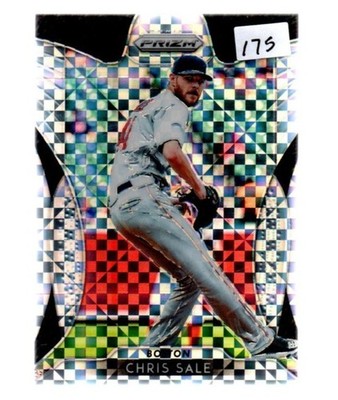 2019 Prizm Chris Sale Power Plaid Prizm SP #/75 Red Sox