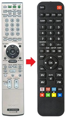 Fernbedienung passend für SONY DAV-S880 | DAVS880 | RMADP008