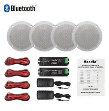 4 Inch 160W Marine Waterproof Bluetooth Speakers For ATV UTV SPA Golf Motorcycle